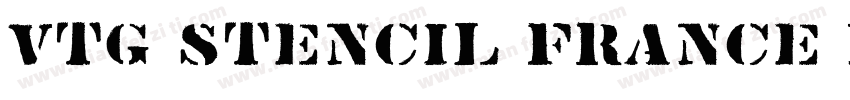 Vtg Stencil France N字体转换